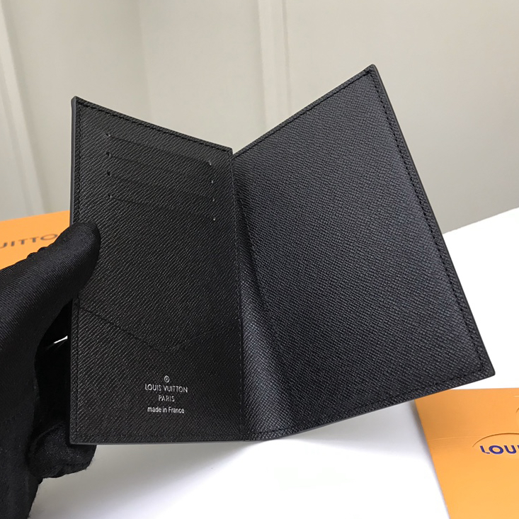 LV-N64411 Black Checkerboard Card Holder Wallet