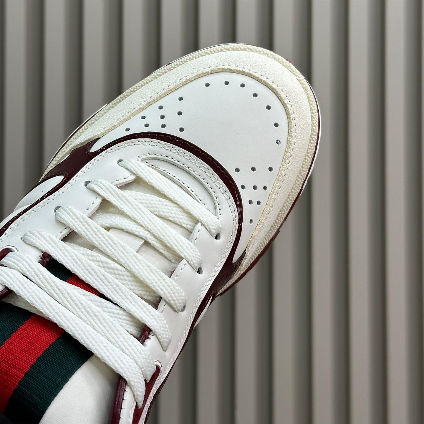 Gucci-Red Web's New Board Shoes