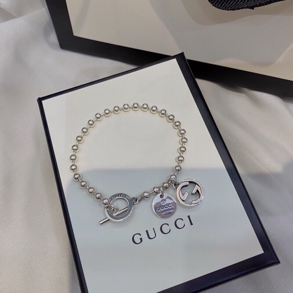 GUCCI-Double G bead bracelet