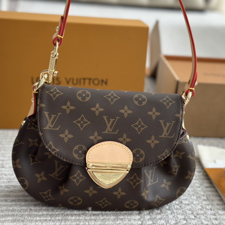 LV - Sunset Vibe Lambskin Leather Yuanbao Bag Handbag Shoulder Bag