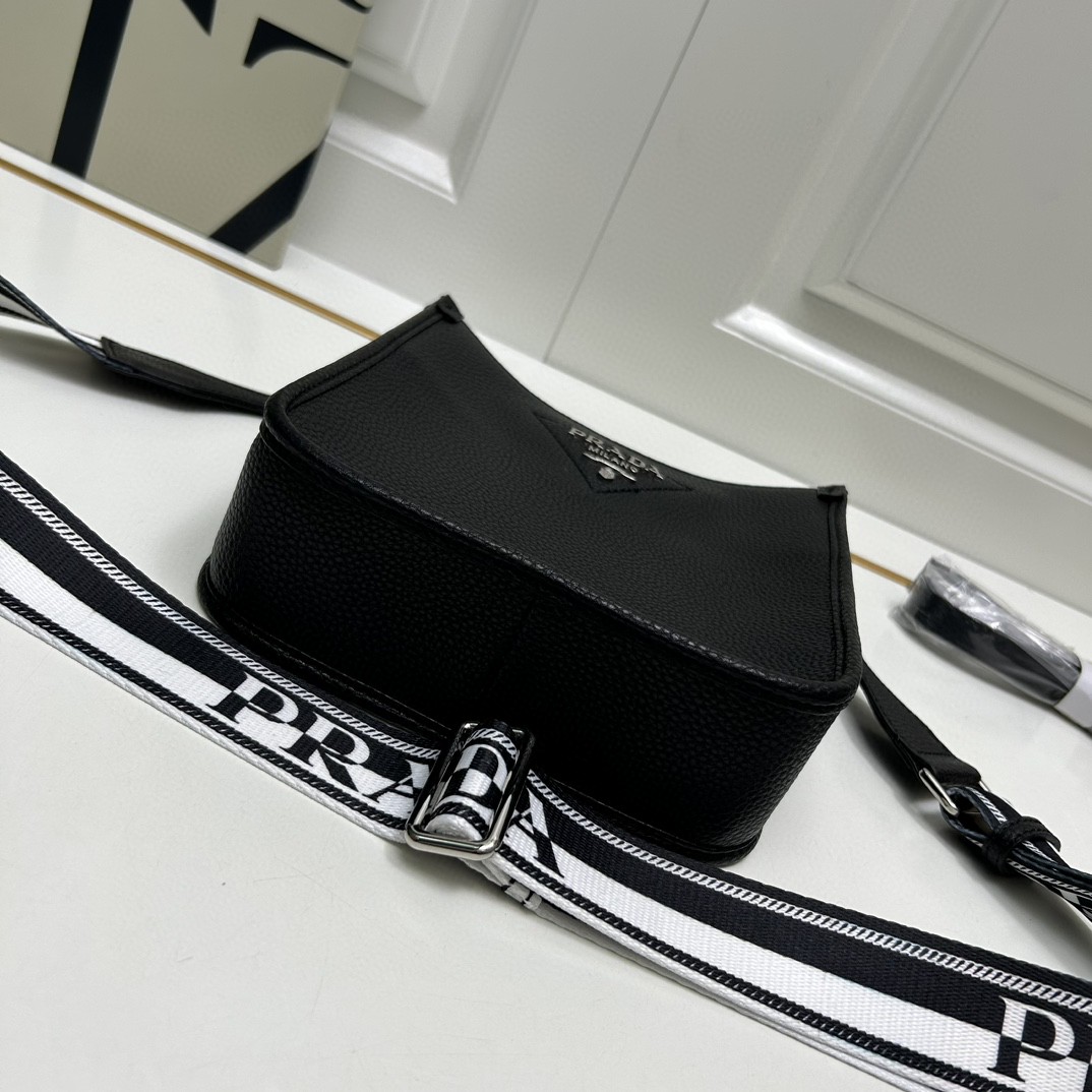 Prada-Leather mini shoulder bag