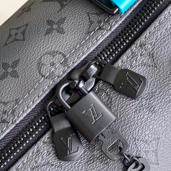 LV-Silver Flower Light Blue Canvas Travel Bag