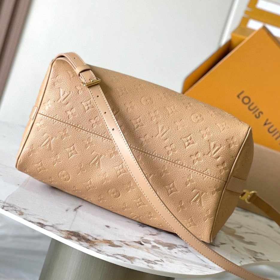 LOUIS VUITTON - Speedy Soft 30 Cowhide Leather Shoulder Crossbody Travel Bag