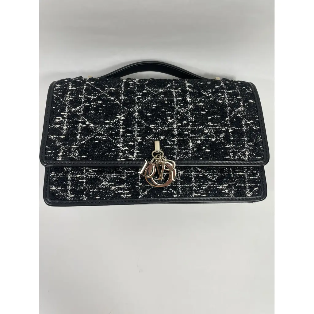 Dior-Miss Dior top handle leather handbag