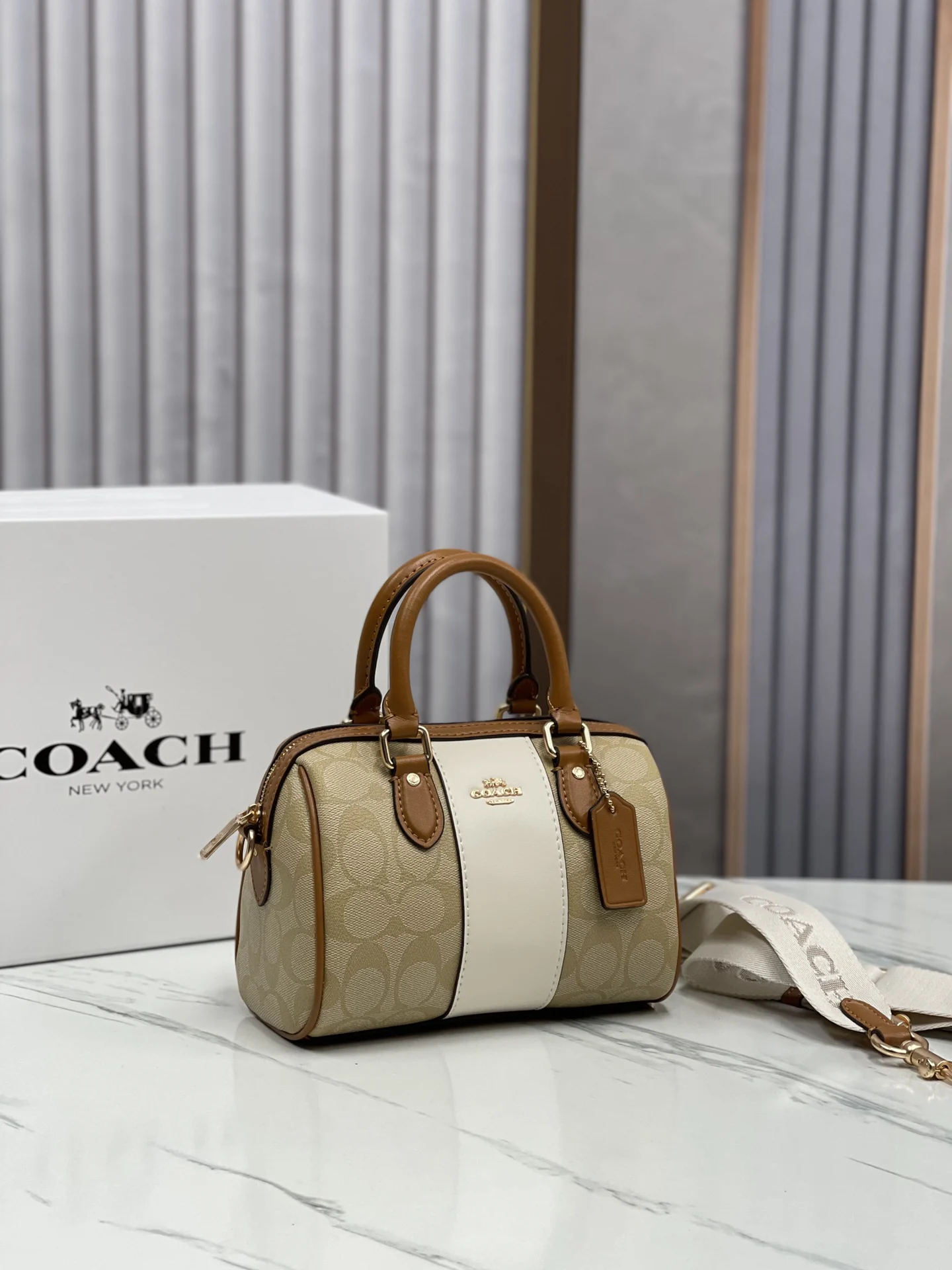 COACH Rowan Boston Bucket Pillow Bag