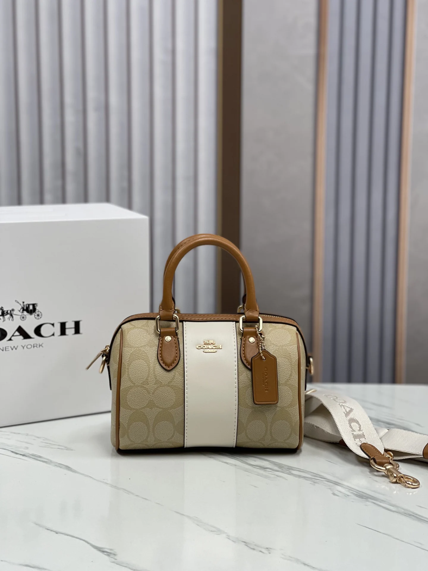 COACH Rowan Boston Bucket Pillow Bag