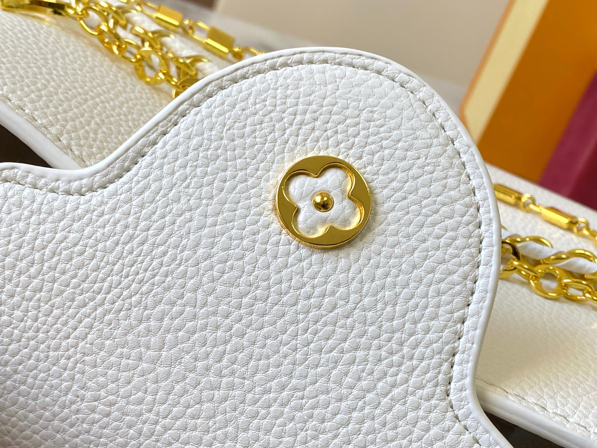 LOUIS VUITTON - LV Capucines BB Leather Shoulder Crossbody Handbag White