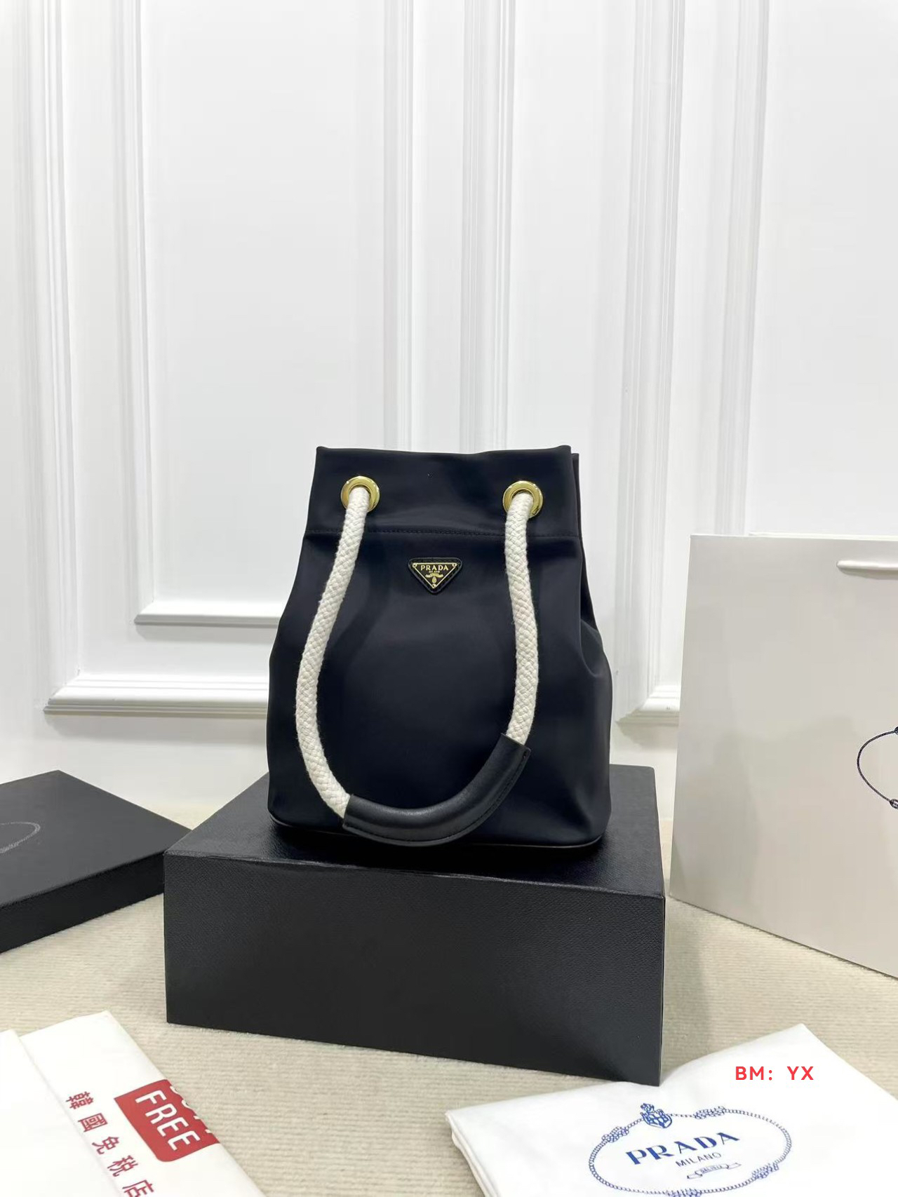 PRADA White poplin mini dress