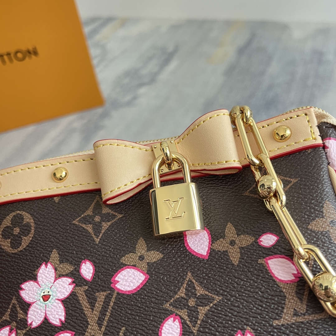 LV x T. Murakami Cherry Blossom Accessory Pouch