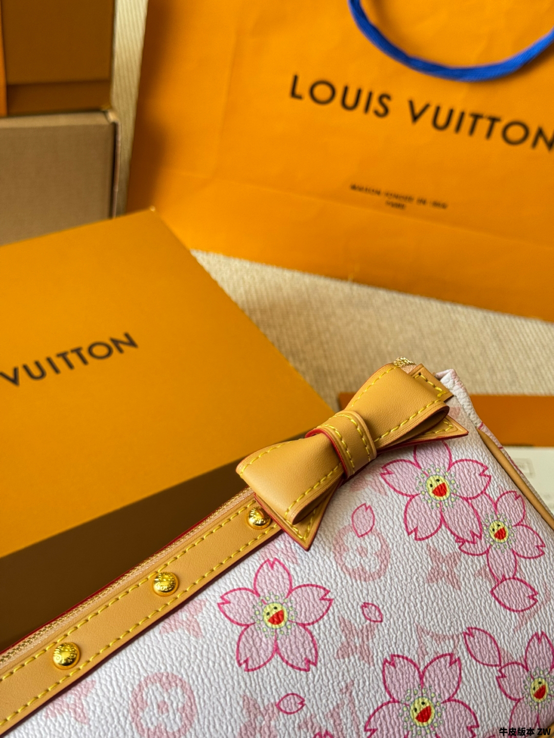 LV Pink Monogram Canvas Limited Edition Cherry Blossom Pochette Accessoires