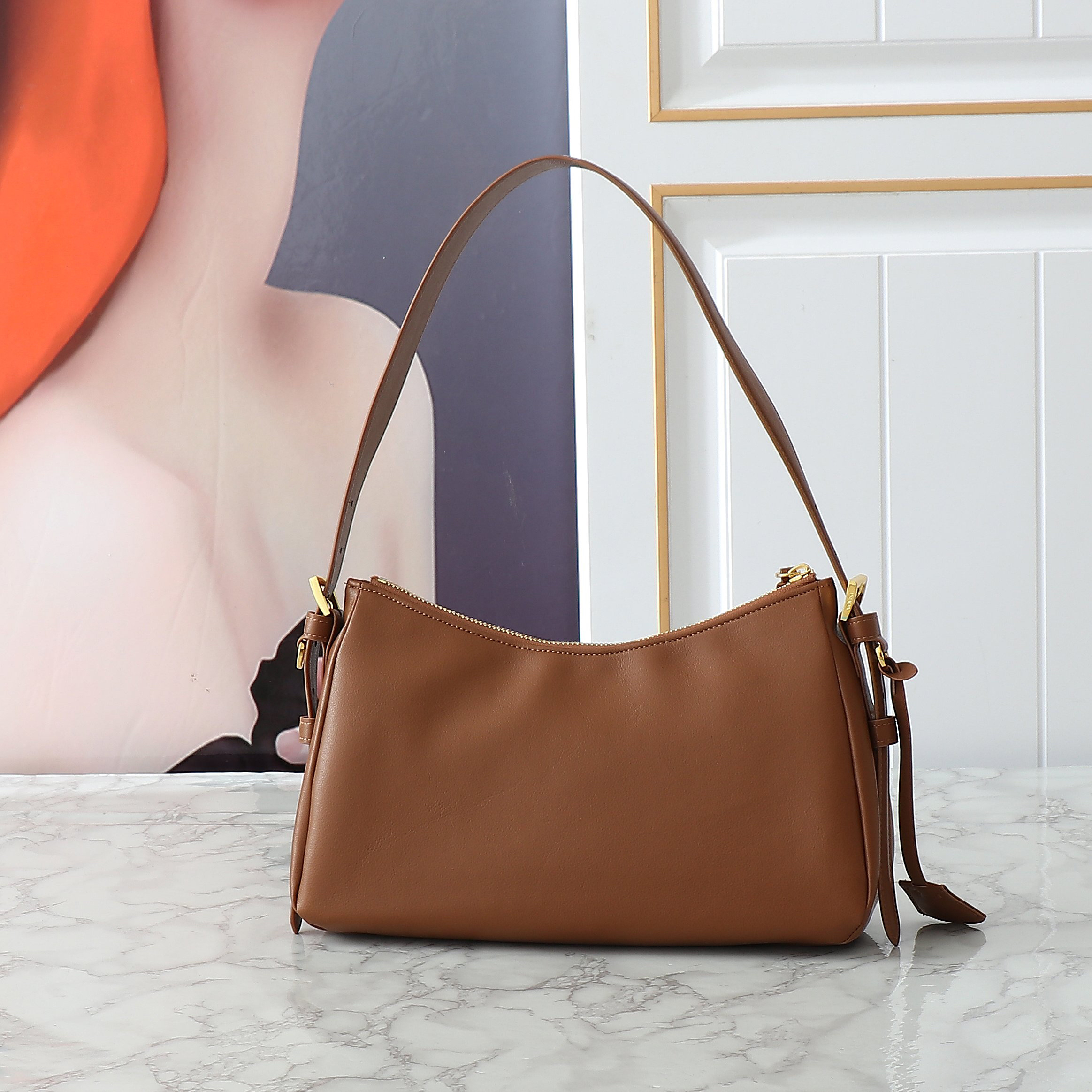 PRADA - Aimée Leather HOBO Bag