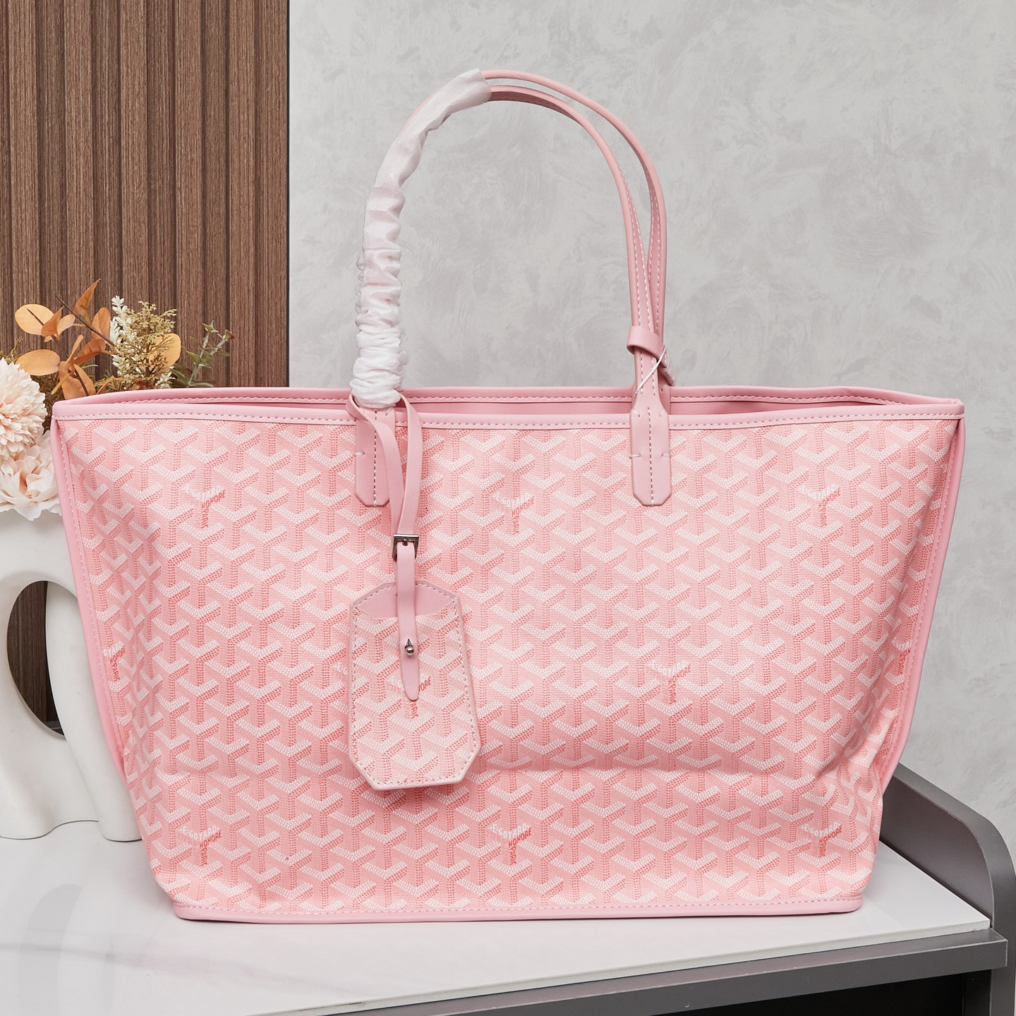 GOYARD - Saint Louis Pink Shopping Bag