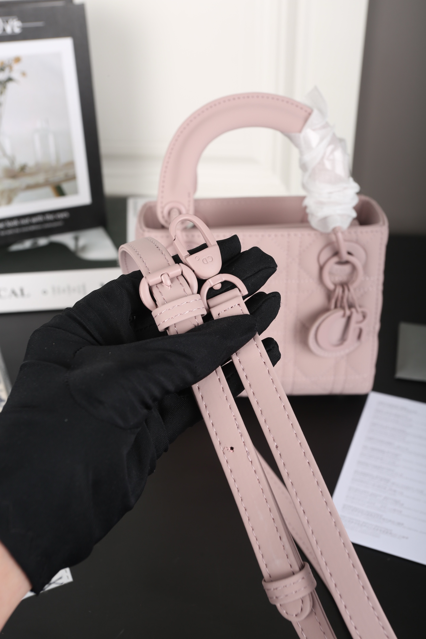 Dior - Lady Dior Mini Pink Bag