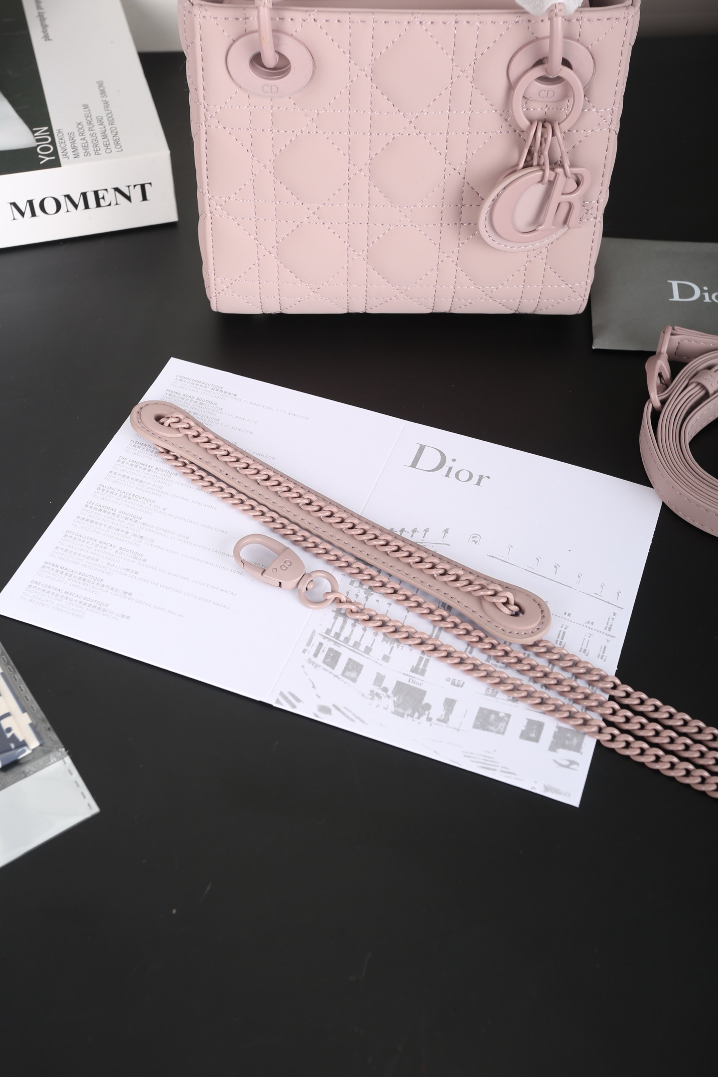 Dior - Lady Dior Mini Pink Bag