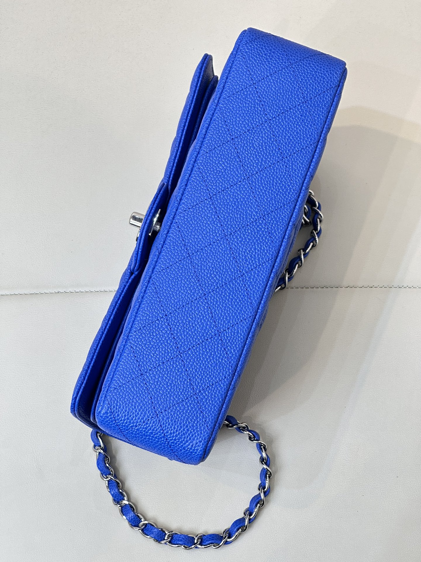 CHANEL - Classic Flap Medium Size Klein Blue Flap  Bag