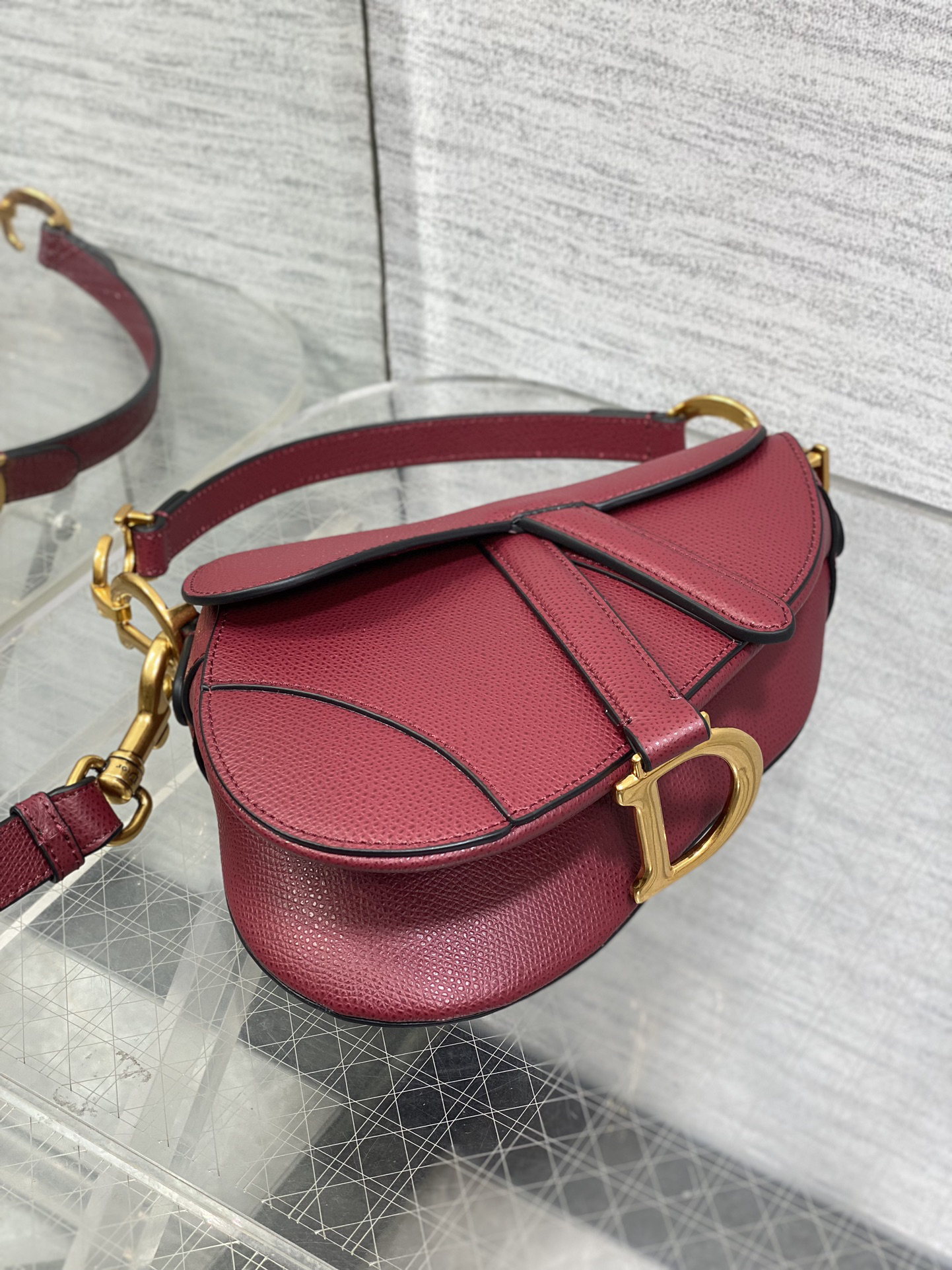 Dior - Saddle Cowhide Leather Handbag Shoulder bag