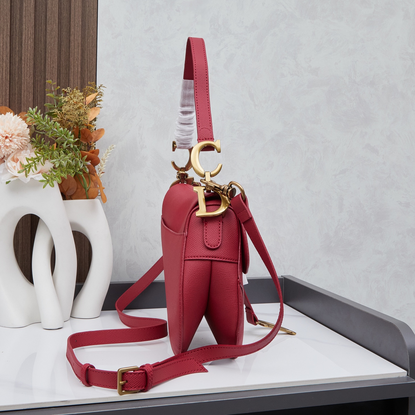 Dior - Saddle Cowhide Leather Handbag Shoulder bag