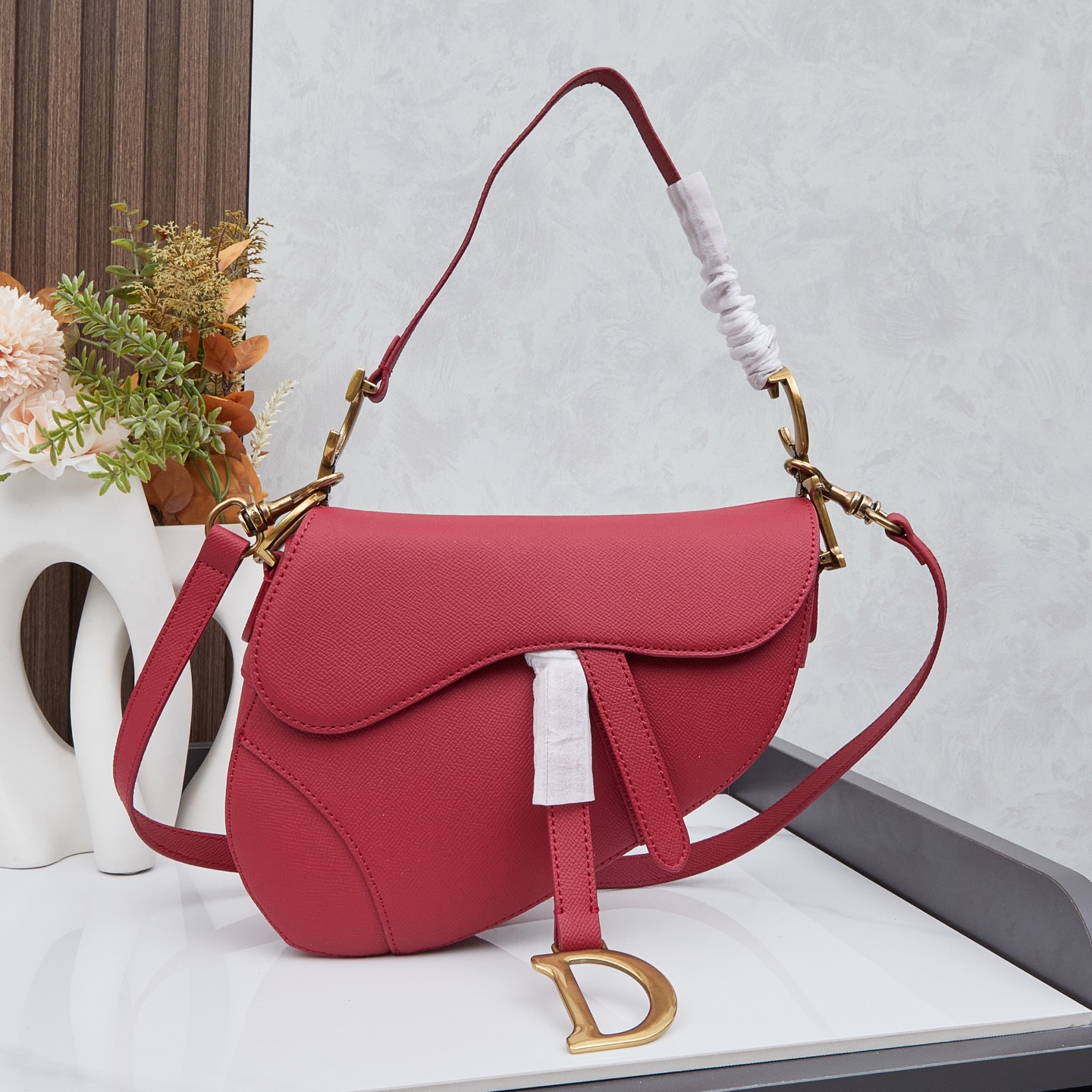 Dior - Saddle Cowhide Leather Handbag Shoulder bag