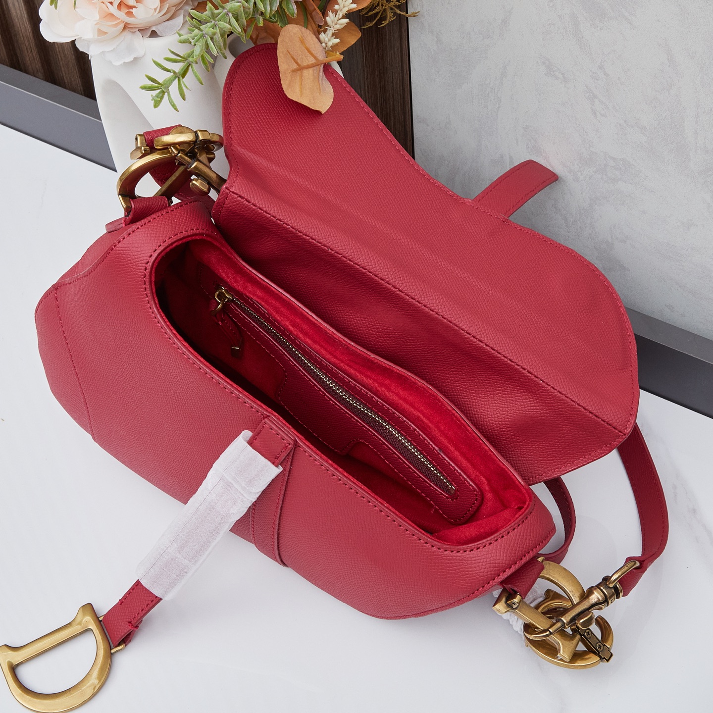 Dior - Saddle Cowhide Leather Handbag Shoulder bag