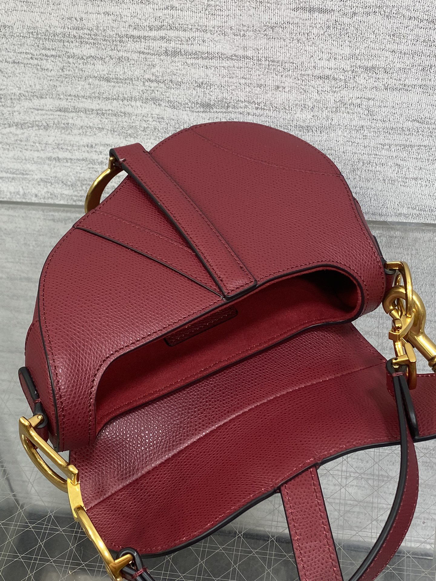 Dior - Saddle Cowhide Leather Handbag Shoulder bag