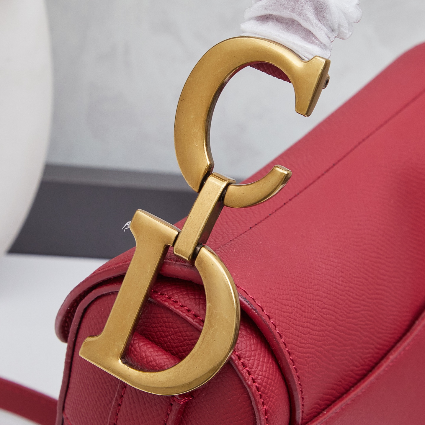 Dior - Saddle Cowhide Leather Handbag Shoulder bag