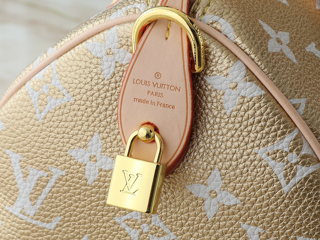 LOUIS VUITTON x Nigo LV Speedy Bandoulière P9 30 Leather Shoulder Crossbody Handbag