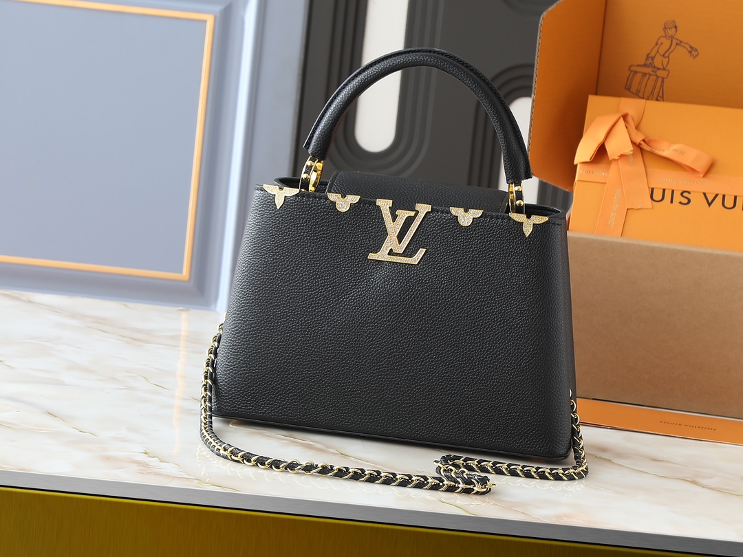 Louis Vuitton - LV Capucines Mini Bag Black