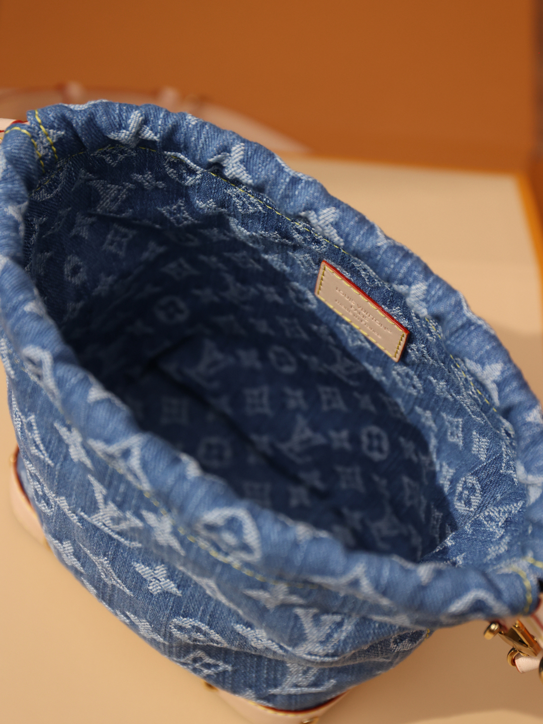 LOUIS VUITTON - LV Nano Noé Bucket Bag Crossbody Shoulder Bag Blue