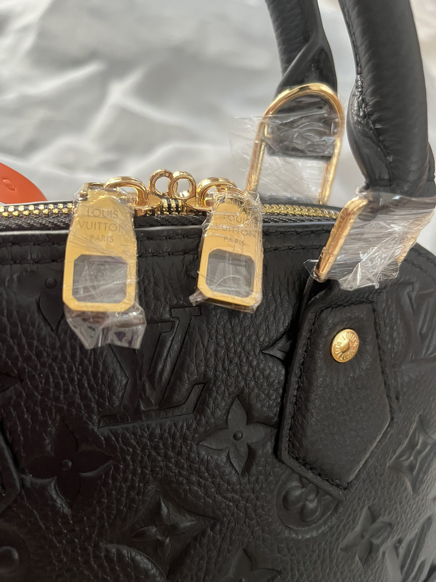 LOUIS VUITTON - LV NÉO Alma BB Cowhide Shell Bag Handbag Medium Black