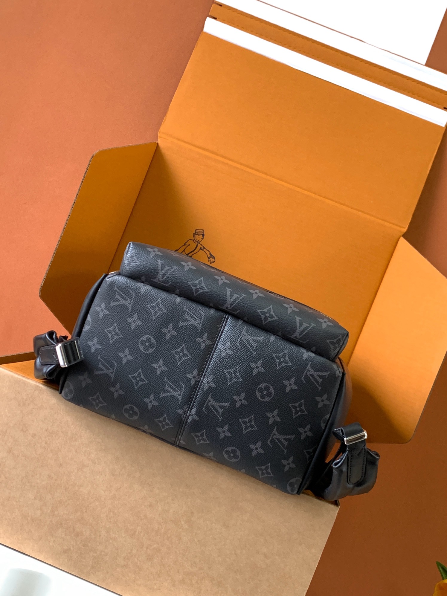 LOUIS VUITTON - LV Discovery Canvas Calfskin Backpack Black