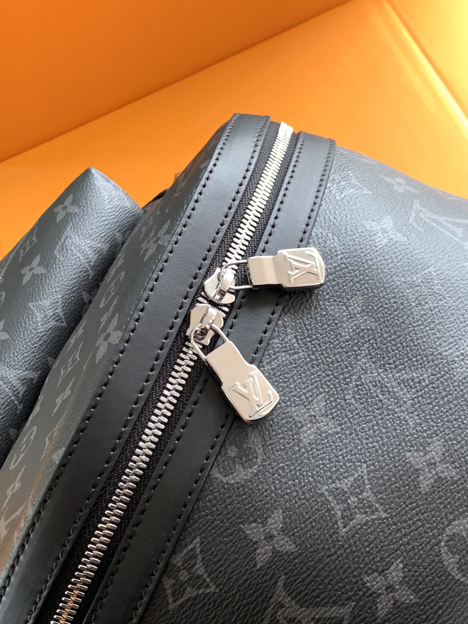 LOUIS VUITTON - LV Discovery Canvas Calfskin Backpack Black