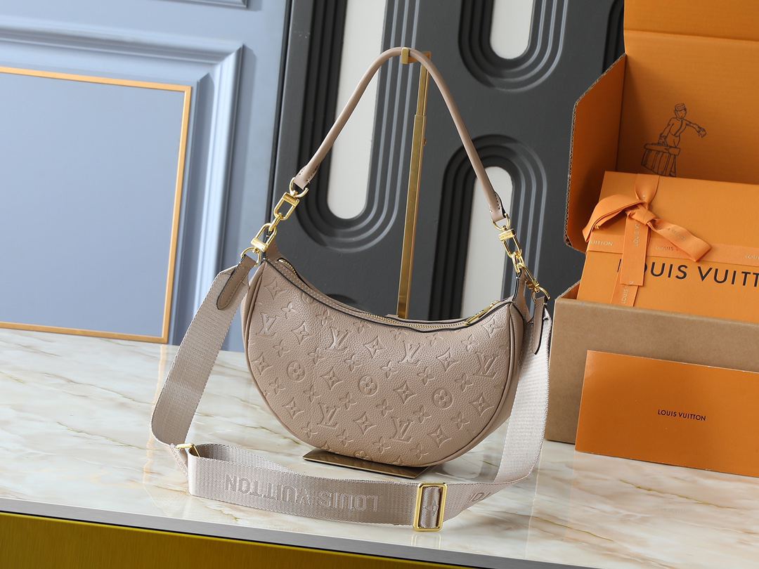 LOUIS VUITTON - LV Loop Leather Moon Bag Handbag