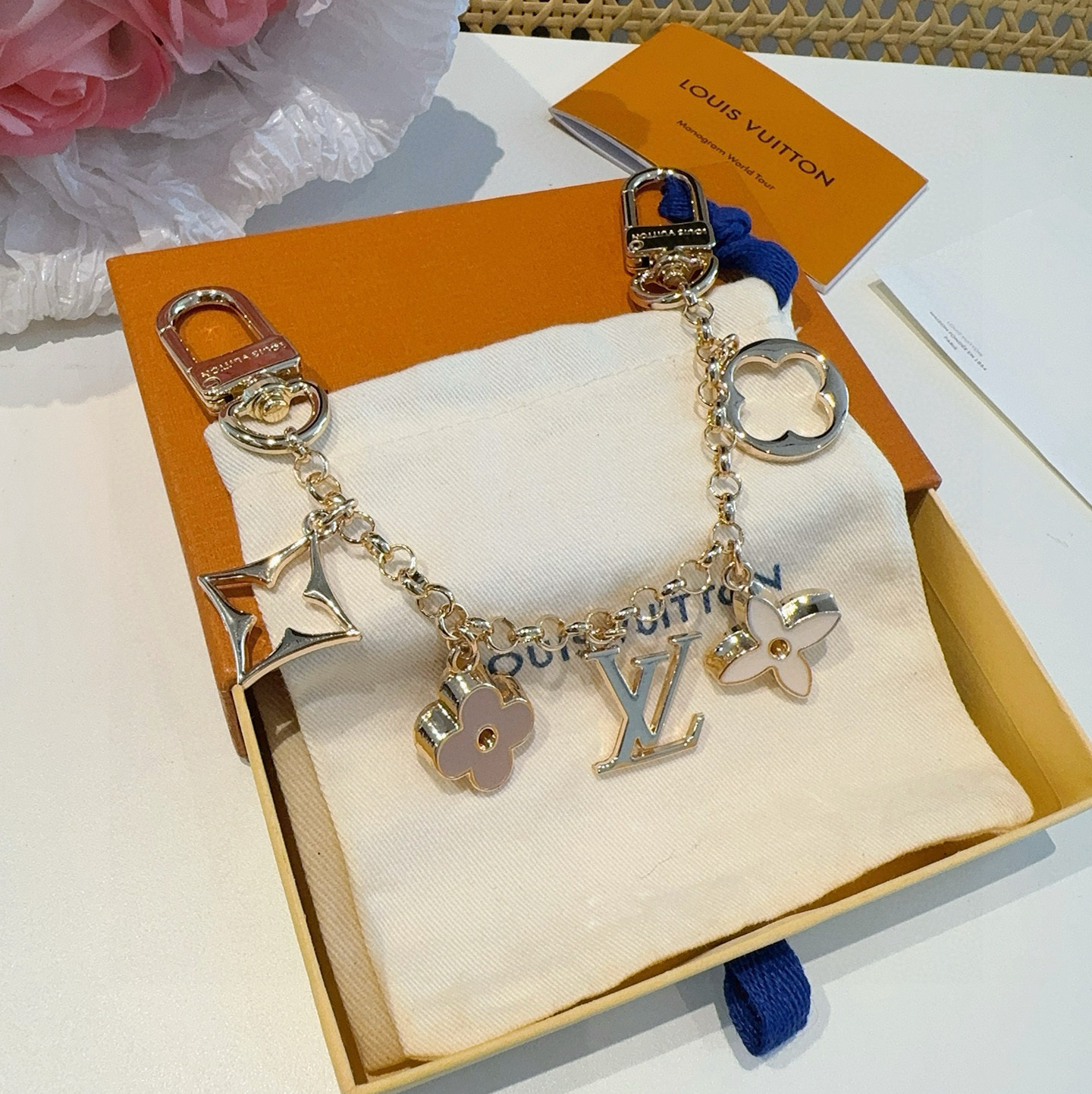 LOUIS VUITTON - LV Fleur de Monogram Bag Chain