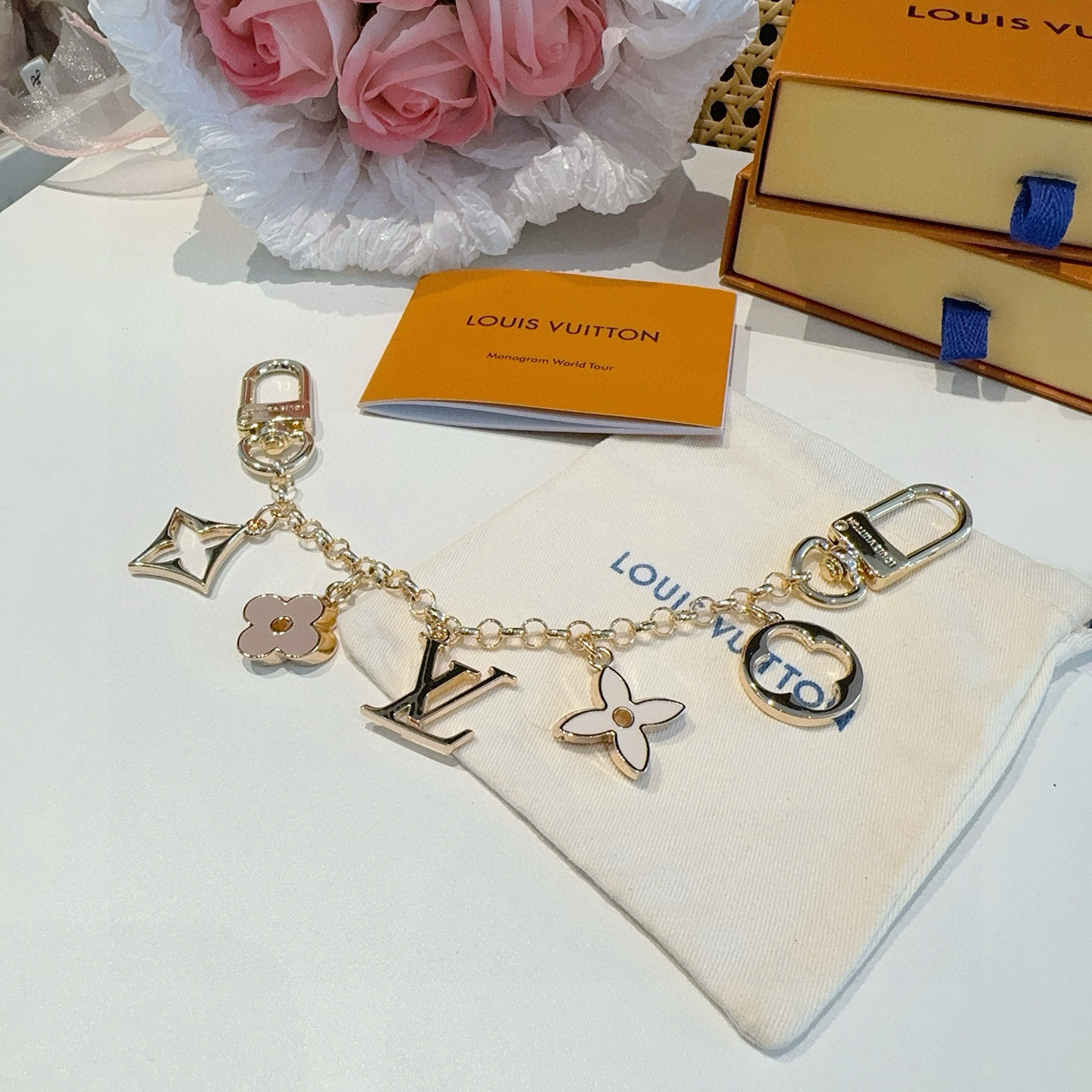 LOUIS VUITTON - LV Fleur de Monogram Bag Chain