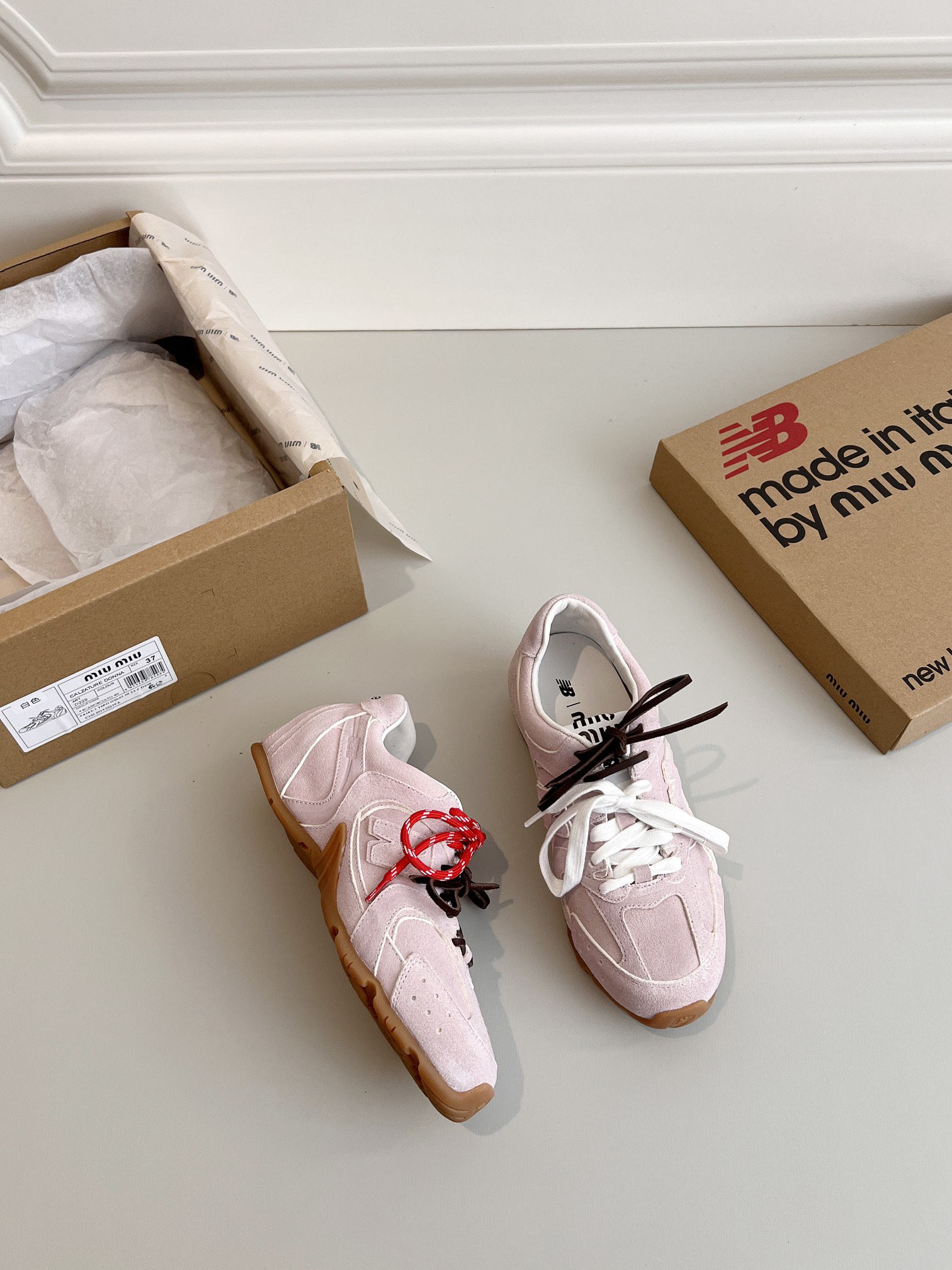 MIUMIU x New Balance co-branded NB sneakers