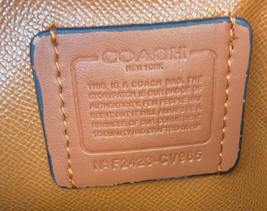 COACH - Mollie Tote 25 PVE Leather Small Shoulder Hand Bag Brown