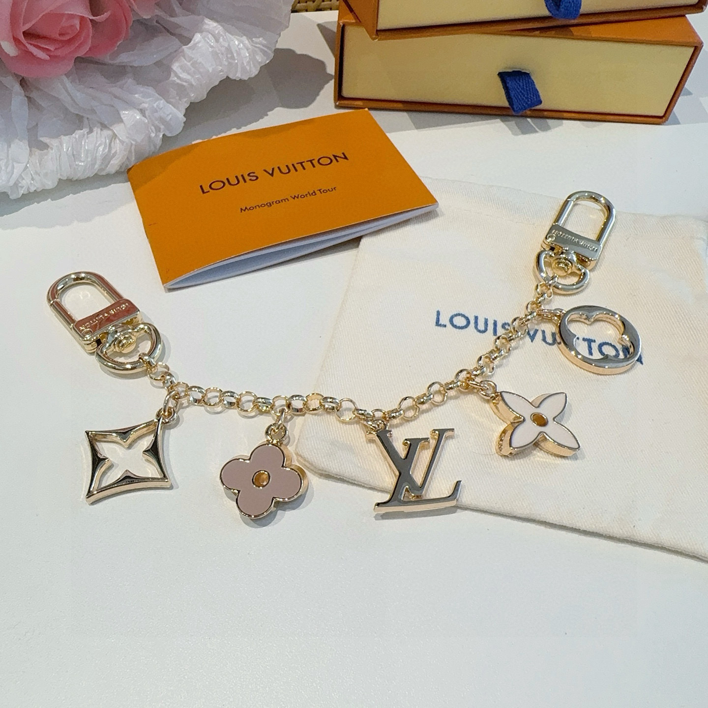 LOUIS VUITTON - LV Fleur de Monogram Bag Chain
