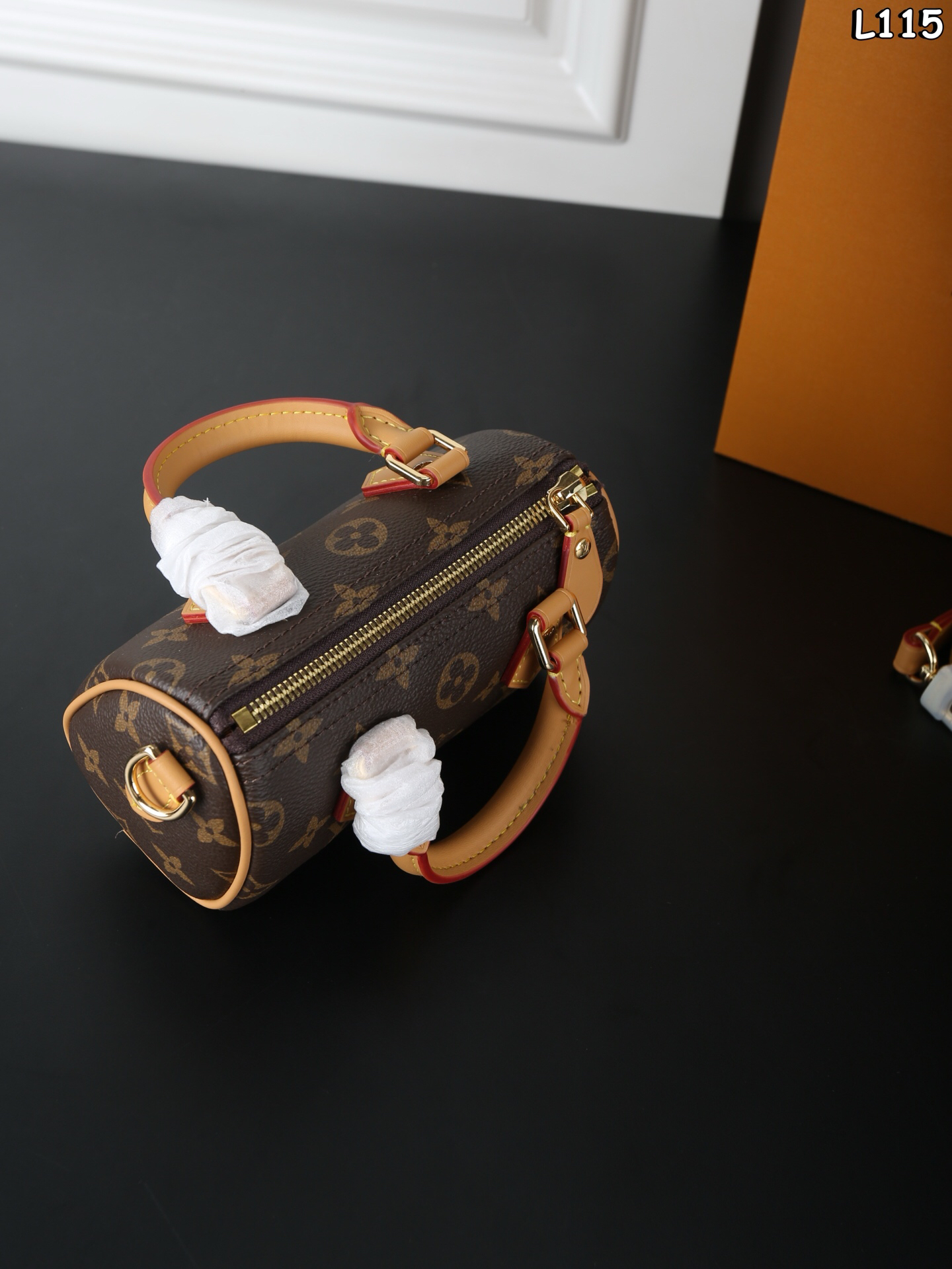 LOUIS VUITTON - LV Speedy Nano Pillow Bag Shoulder Crossbody Hand Mini Bag Brown