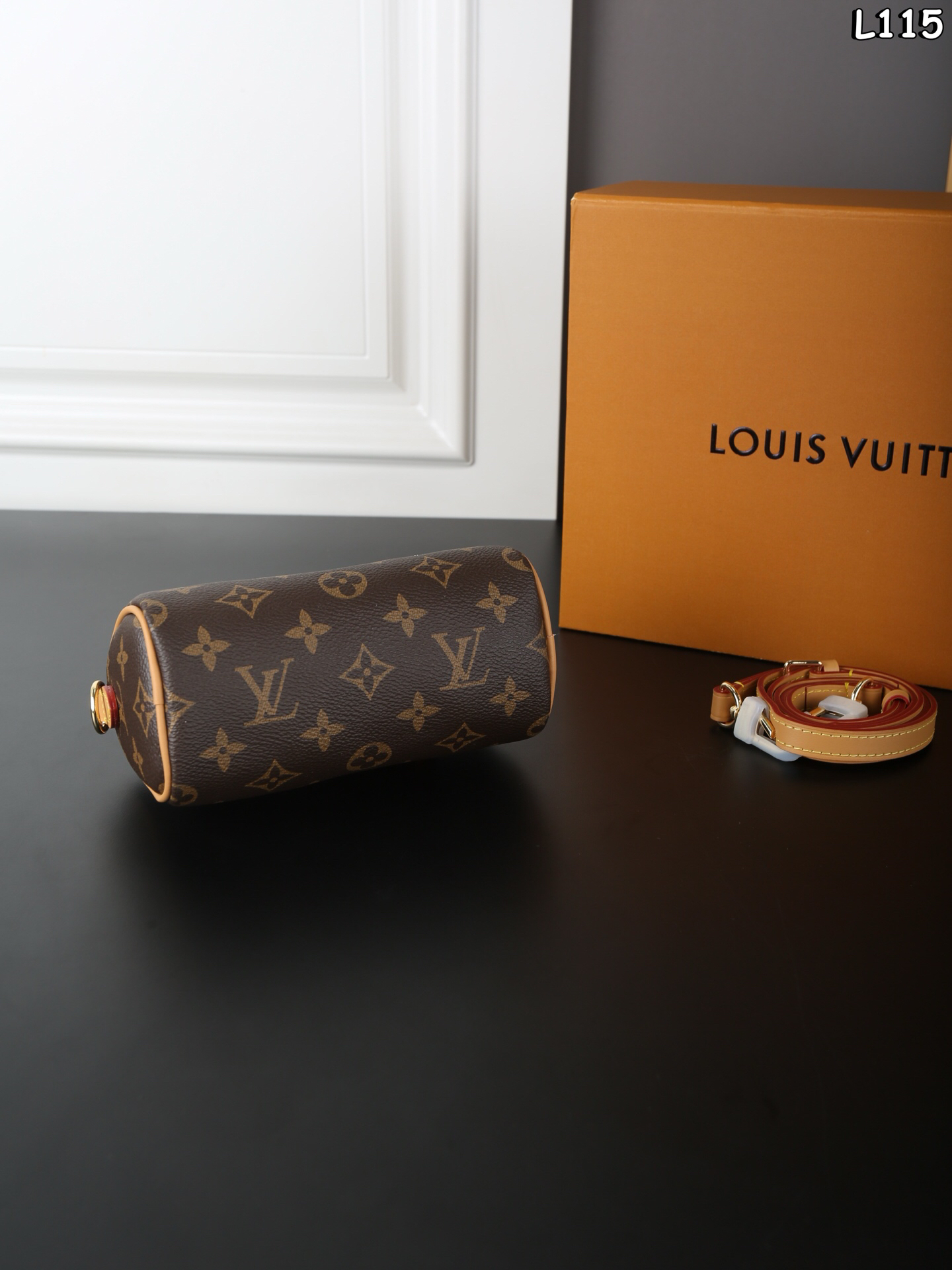 LOUIS VUITTON - LV Speedy Nano Pillow Bag Shoulder Crossbody Hand Mini Bag Brown