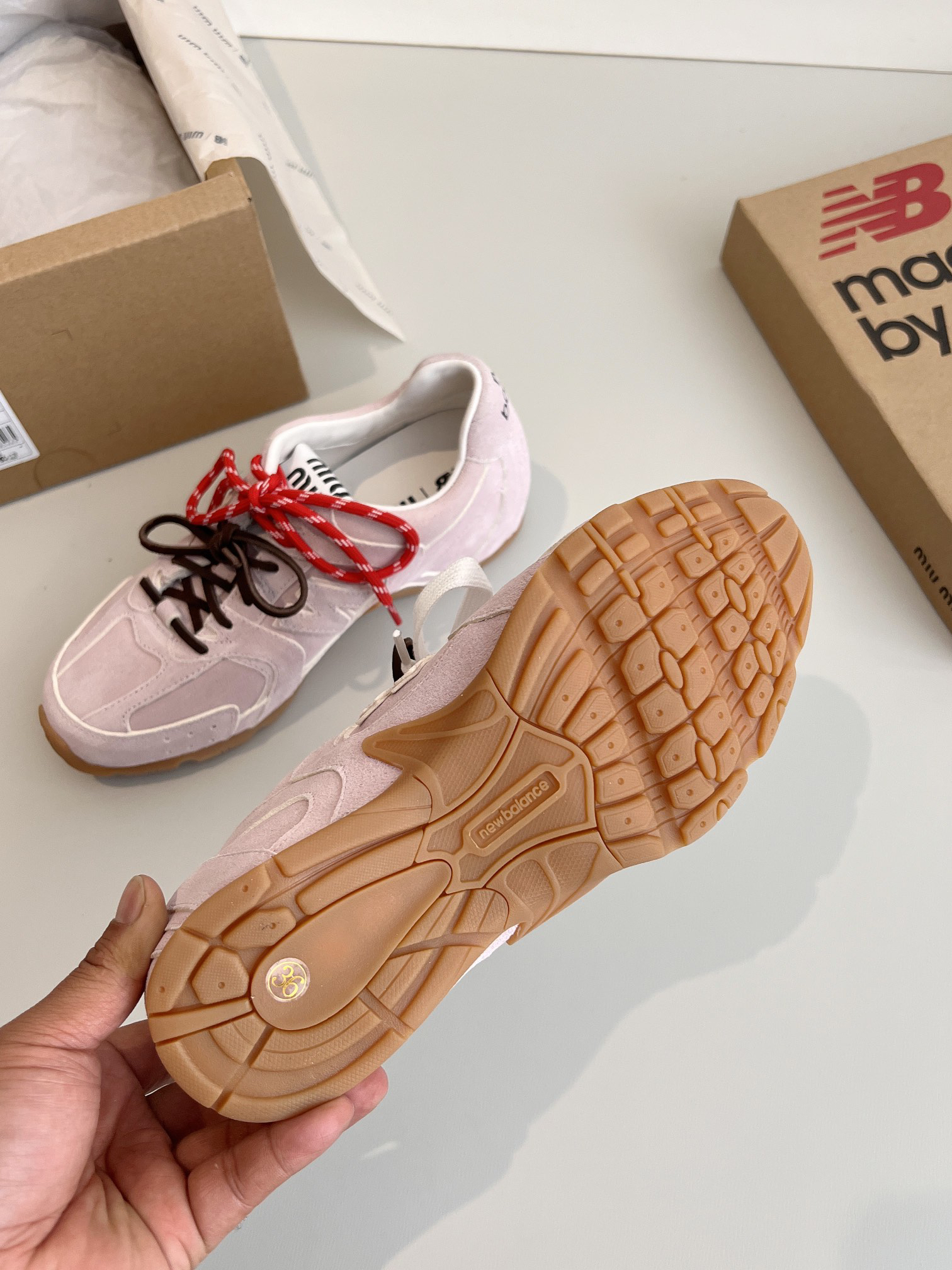 MIUMIU x New Balance co-branded NB sneakers