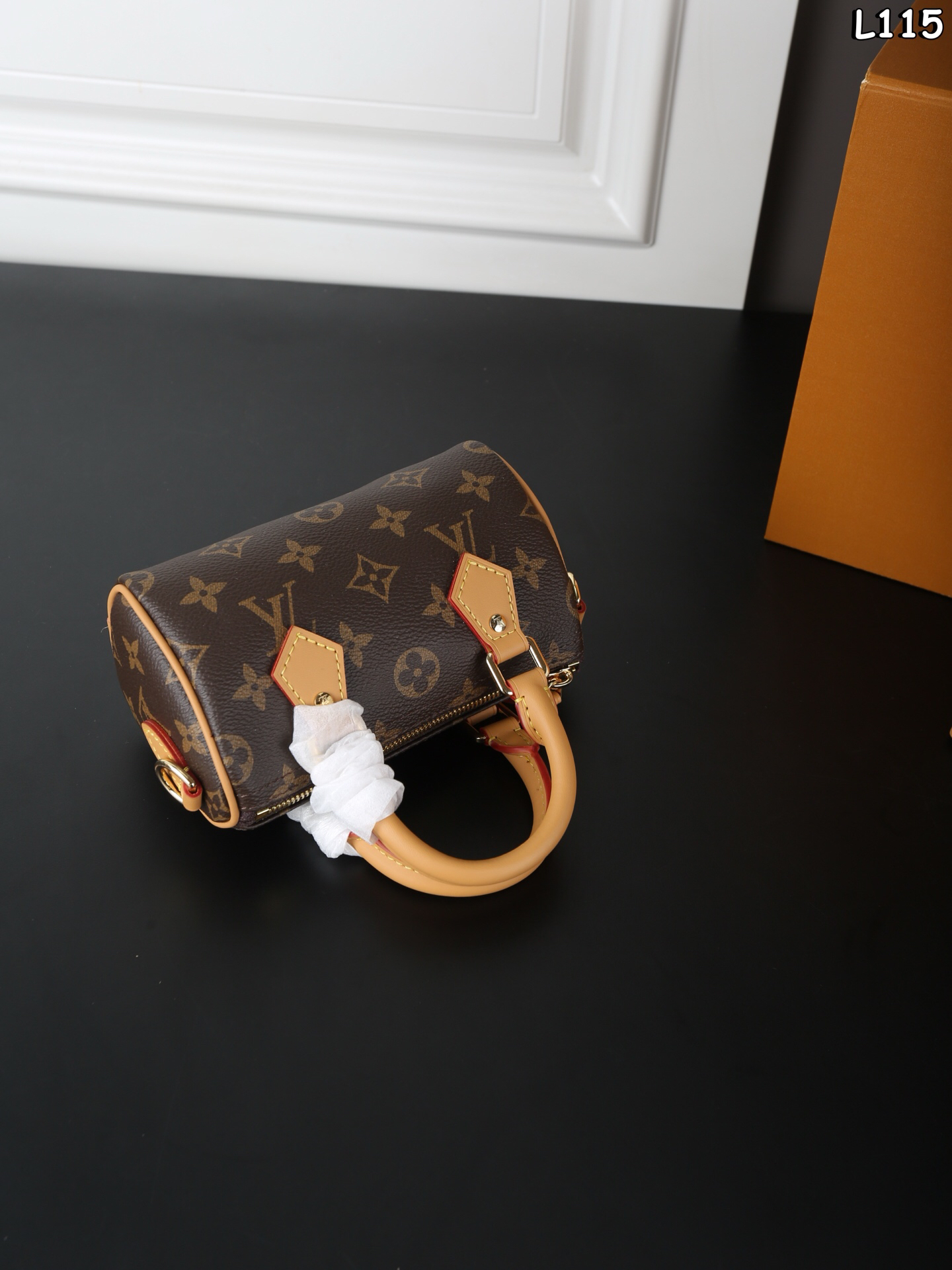 LOUIS VUITTON - LV Speedy Nano Pillow Bag Shoulder Crossbody Hand Mini Bag Brown