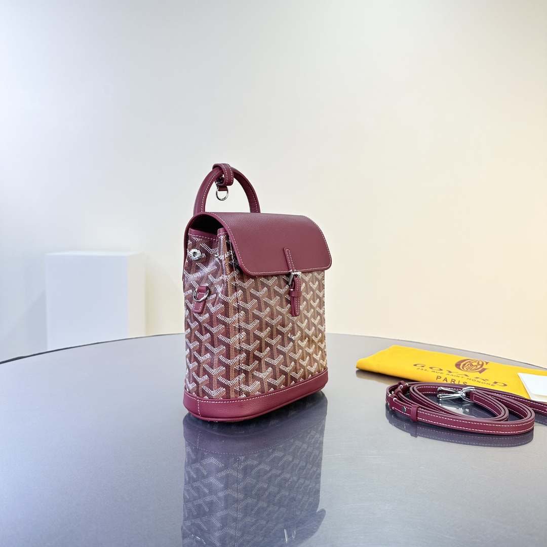 Goyard-Alpine Mini Backpack Wine Red