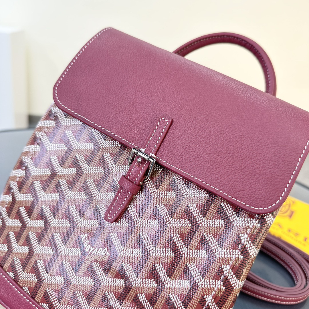 Goyard-Alpine Mini Backpack Wine Red