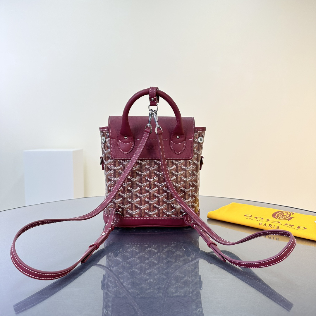 Goyard-Alpine Mini Backpack Wine Red