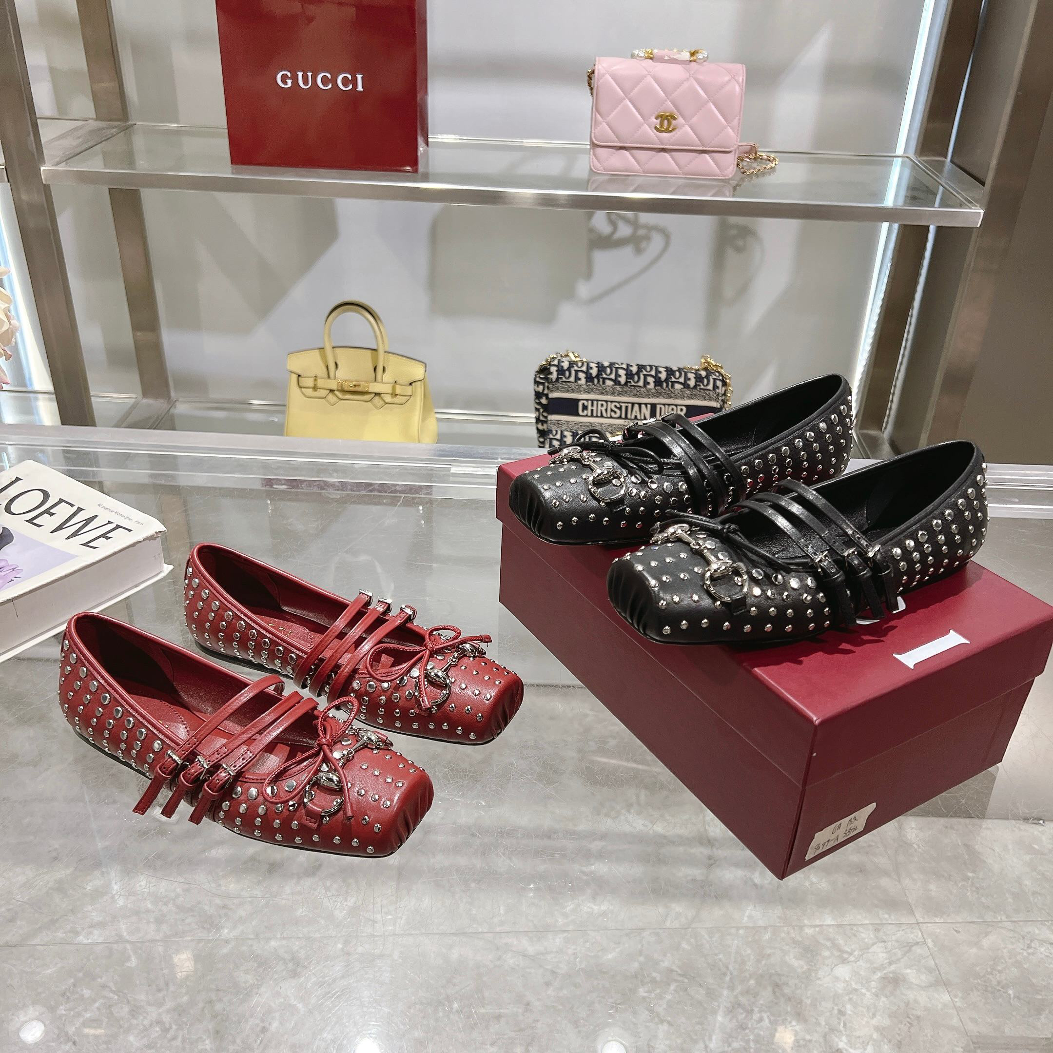 Gucci Studded Ballet Flats