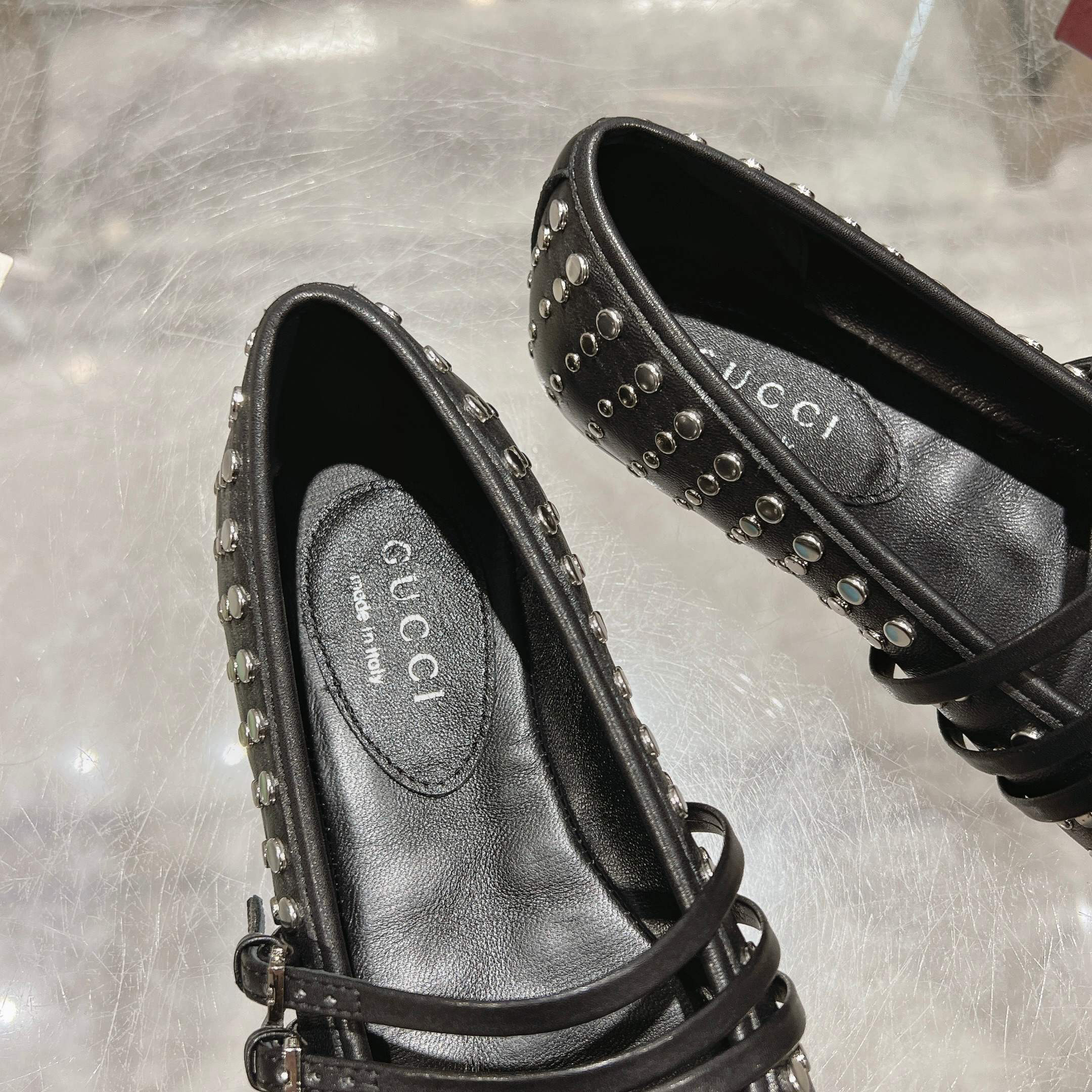 Gucci Studded Ballet Flats