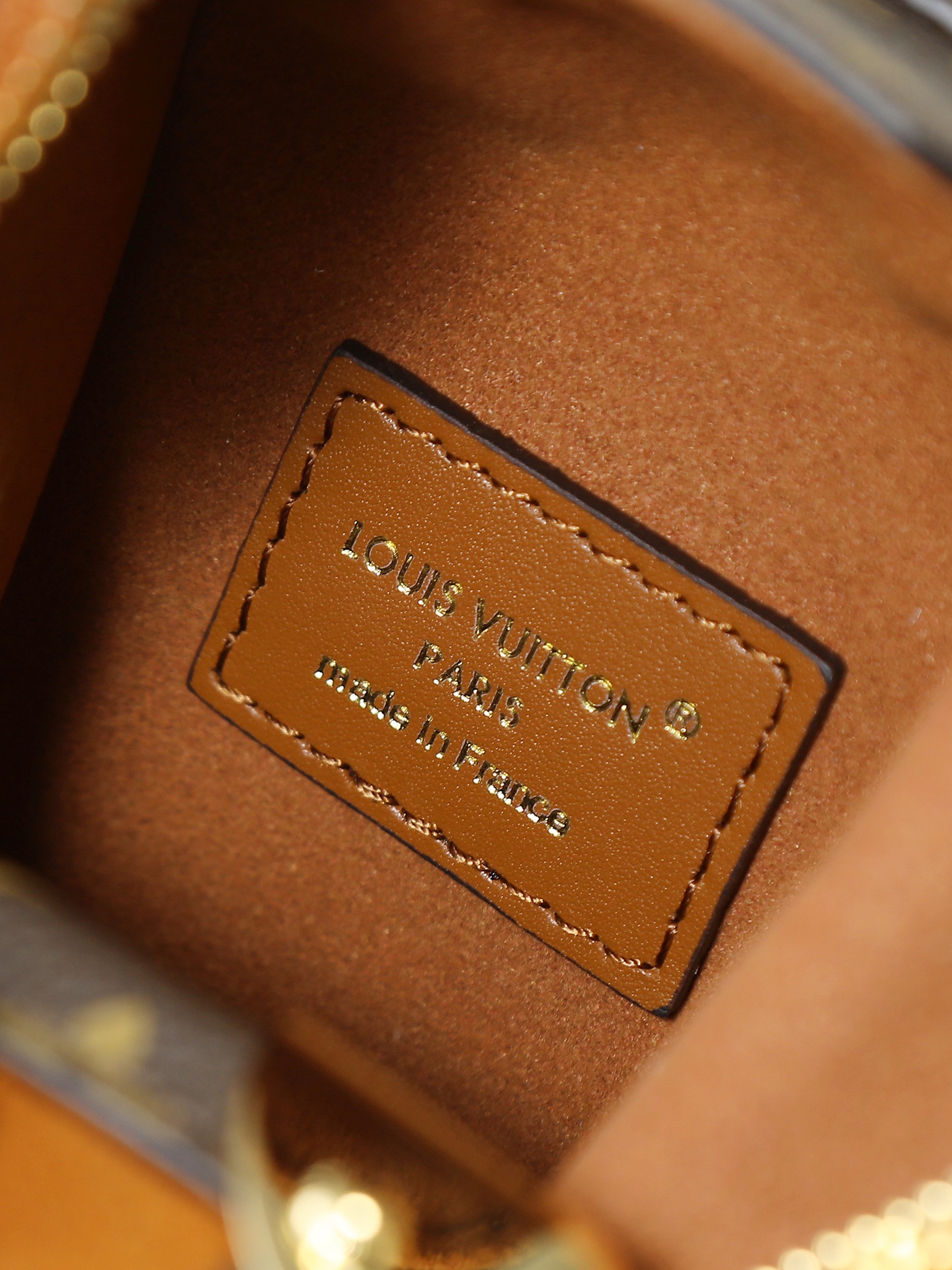 LOUIS VUITTON - LV SIDE TRUNK Suede Box Bag Underarm Bag Shoulder Crossbody Handbag Brown