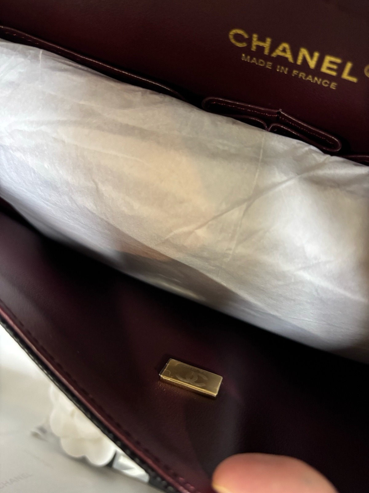 Chanel - CF 30cm Caviar Leather Bag – Black & Gold, Premium Channel Version