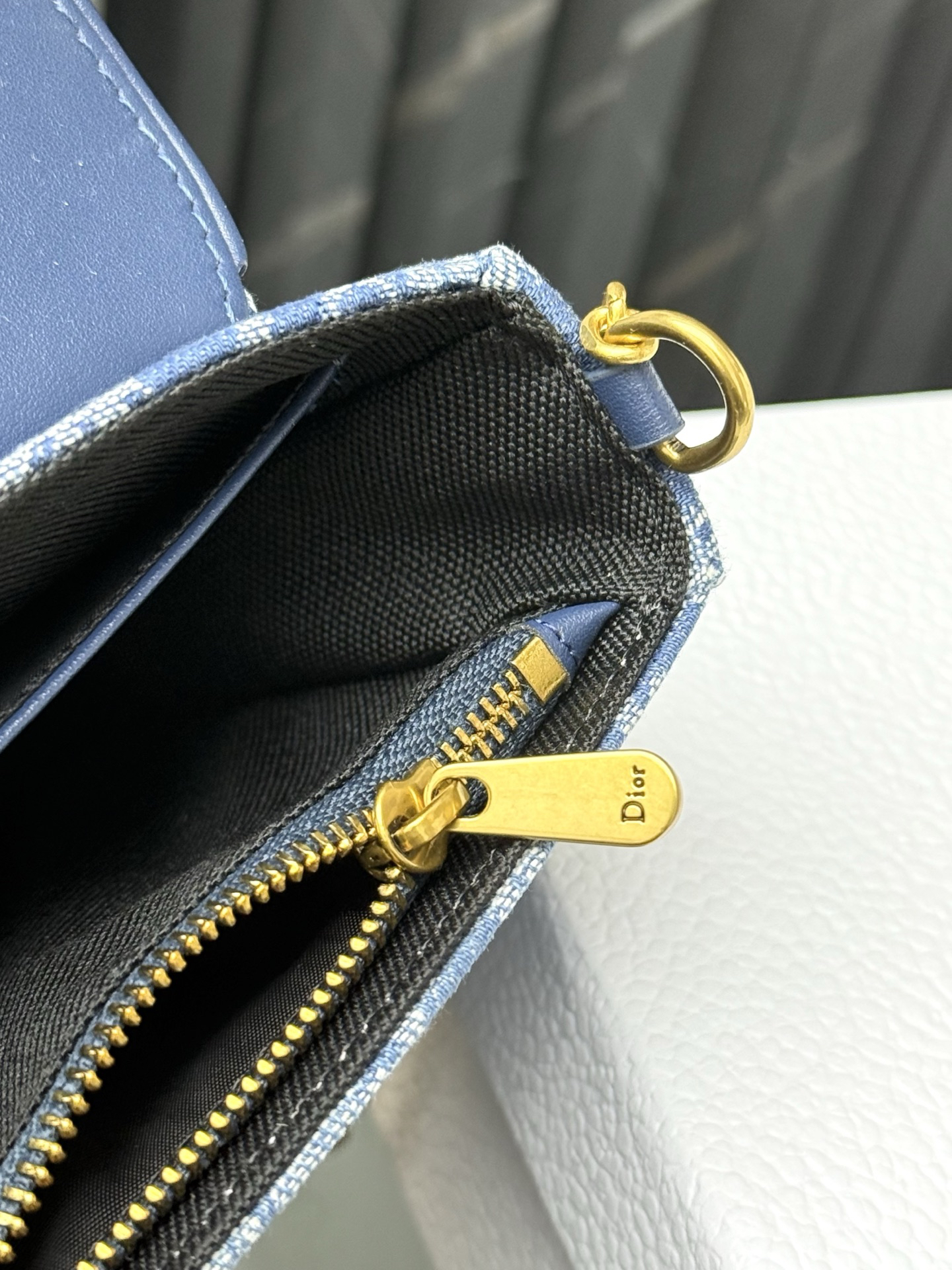 Dior - Denim Dior Oblique  Shoulder Bag