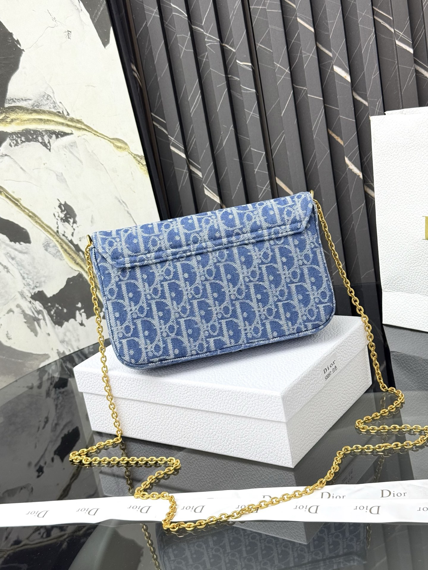 Dior - Denim Dior Oblique  Shoulder Bag